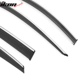 2018-2025 Honda Accord Window Visor Vent Rain Guard W/Chrome Trim PMMA