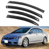 2006-2011 Honda Civic Sedan 4-Door Window Visor Acrylic 4PC Rain Guard