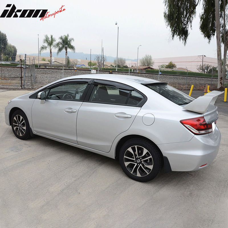 2012-2015 Honda Civic 4Door Sedan Acrylic 4PC Tape On Window Visors
