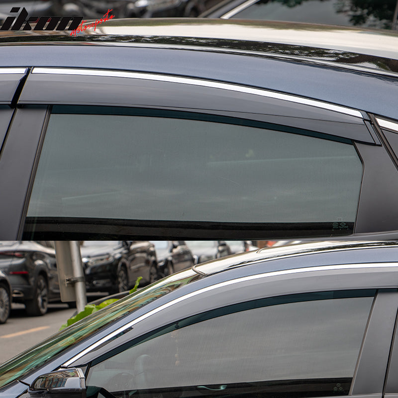 2016-2021 Honda Civic 4Dr Sedan 10th Generation Tape On Window Visor