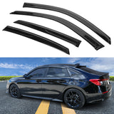 2022-2025 Honda Civic Sedan Window Visor Slim Smoke Tinted Acrylic