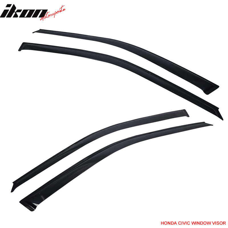 Fits Honda Civic 92-95 EG 2Dr/3Dr Front Bumper Lip + Window Visor