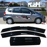 2007-2008 Honda Fit GE Slim Style Smoke Visor Windows Guards Acrylic