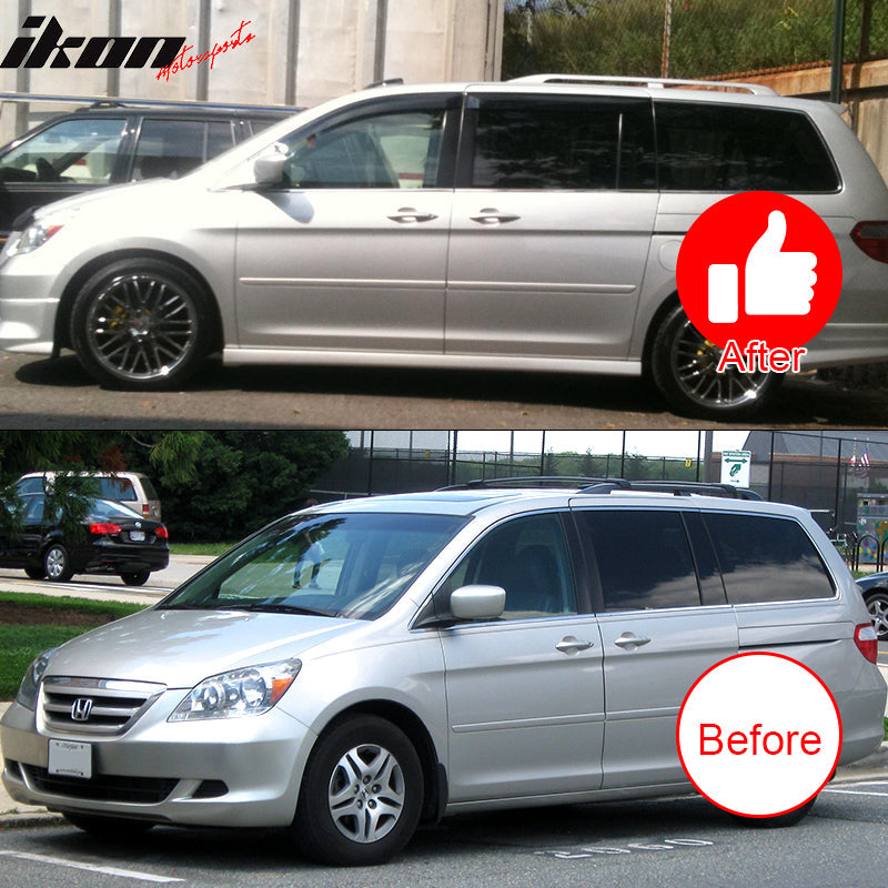 2005-2007 Honda Odyssey Acrylic 4PC Tap On Window Visors Rain Guard
