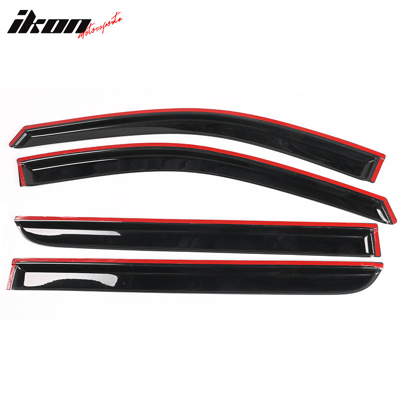 2008-2010 Honda Odyssey Slim Style Smoke Visor Windows Guards Acrylic