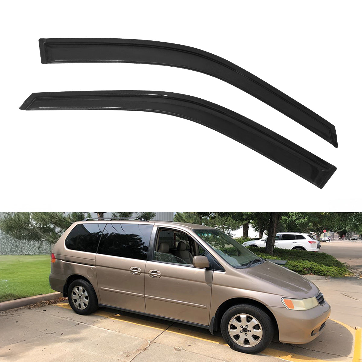Window Visors Rain Guard Deflector for Honda Odyssey 1999-2004 Acrylic