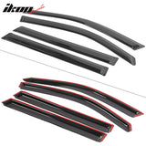 2003-2008 Honda Pilot Slim Style Tape On Smoke Acrylic Visor Windows