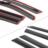 2003-2008 Honda Pilot Slim Style Tape On Smoke Acrylic Visor Windows