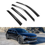 2022-2025 Hyundai Ioniq 5 Slim Style Black Window Visors Acrylic 4PCS
