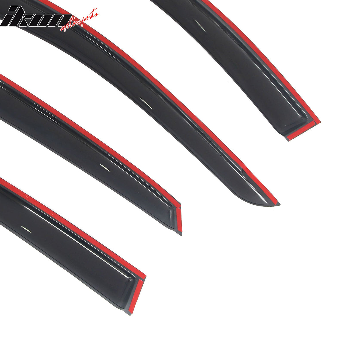 2018-2023 Hyundai Kona Tape-on Window Visors Sun Shades Vent Rain Guards Deflectors Acrylic Smoke/Tinted 4PCS