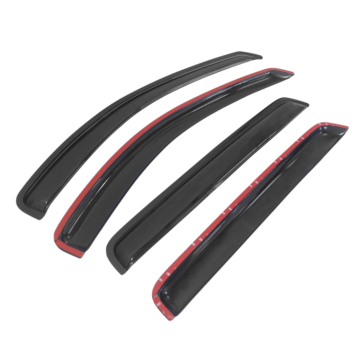 2007-2012 Hyundai Santa Fe Slim Style Smoke Visor Window Guard Acrylic