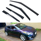 Window Visors Set for Hyundai Veloster 2011-2018 Acrylic