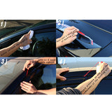 2012-2015 Honda Civic 4 Door Sedan Tape on Window Visors Shade Acrylic