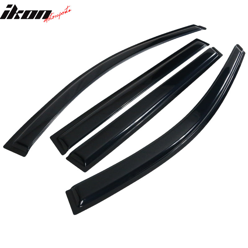 2014-2024 Jeep Cherokee Acrylic Window Visor Vent Rain Guard Deflector