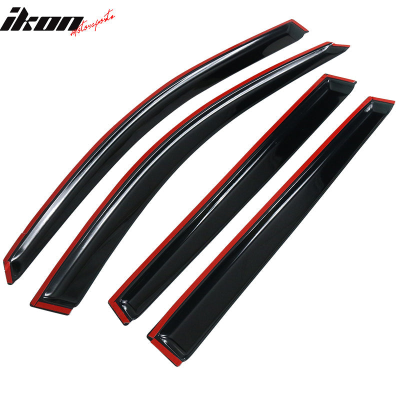 2014-2024 Jeep Cherokee Acrylic Window Visor Vent Rain Guard Deflector