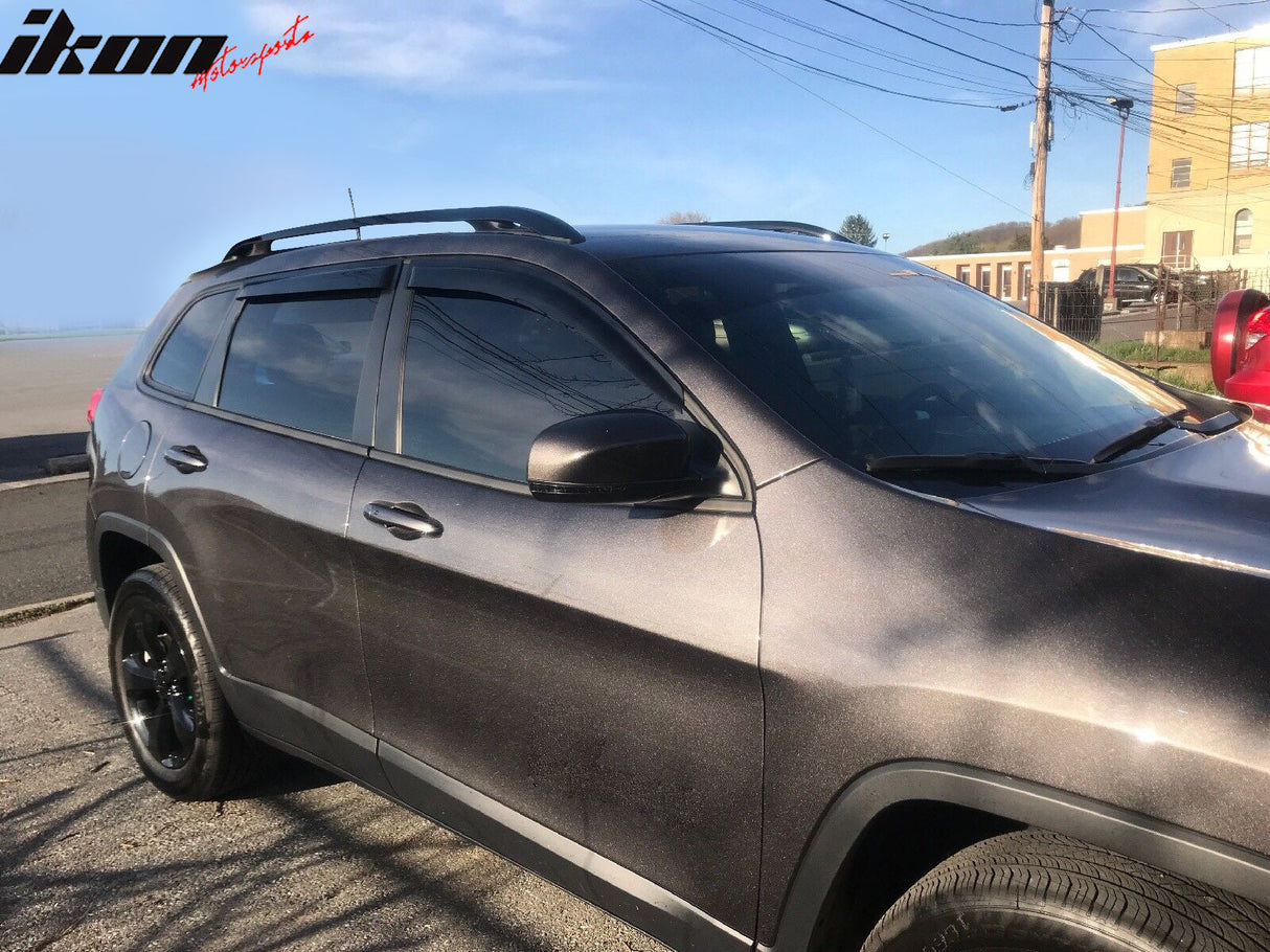 2014-2024 Jeep Cherokee Acrylic Window Visor Vent Rain Guard Deflector