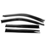 Window Visors Guard for Jeep Compass 2017-2026 Smoke Chrome Polycarbonate