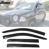 2007–2017 Jeep Compass 3D Molded Floor Mat Carpet TPE + Window Visors