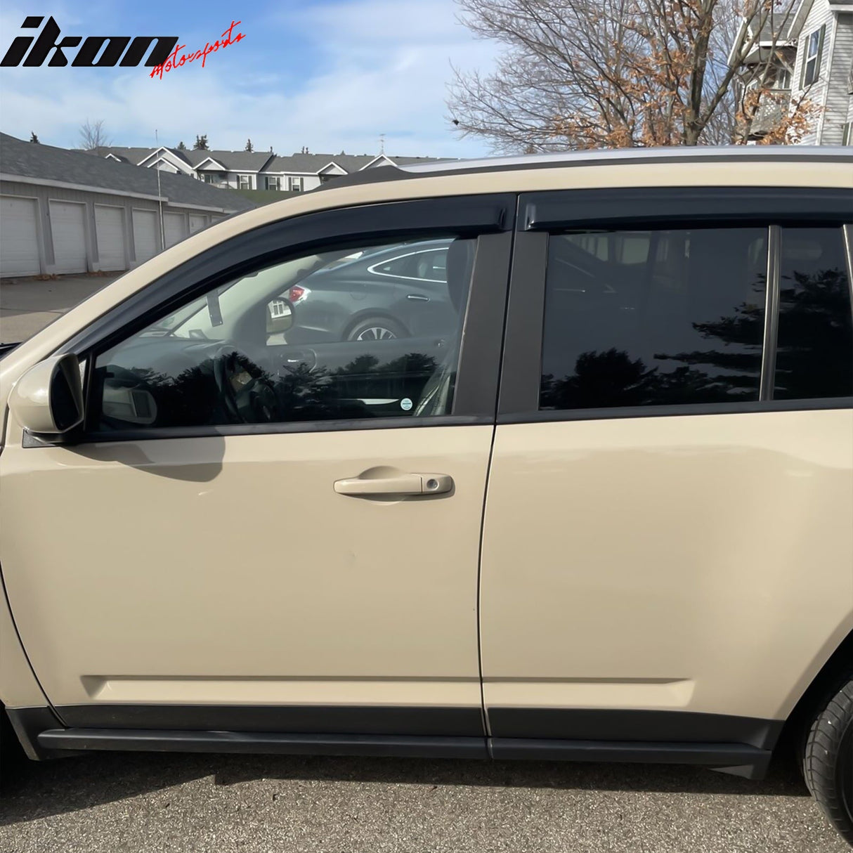 2007-2017 Jeep Compass Side Visor Window Sun Vent Rain Guards Acrylic