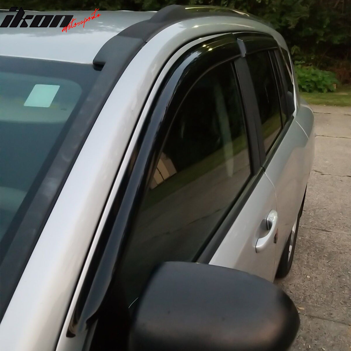 2007-2017 Jeep Compass Side Visor Window Sun Vent Rain Guards Acrylic