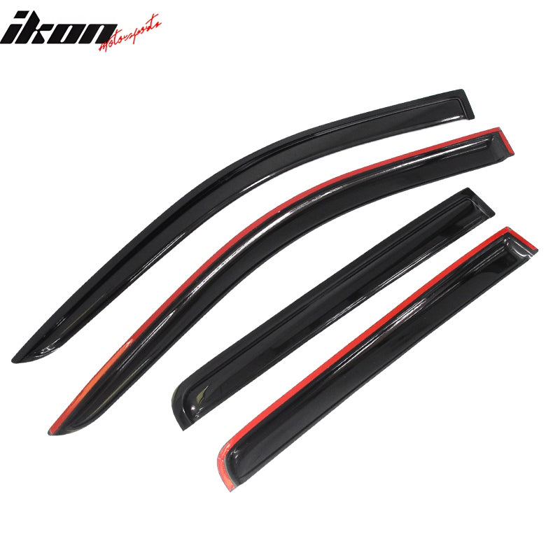 2007-2017 Jeep Compass Side Visor Window Sun Vent Rain Guards Acrylic