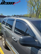 2005-2010 Jeep Grand Cherokee Slim Smoke Tinted Visor Windows Acrylic