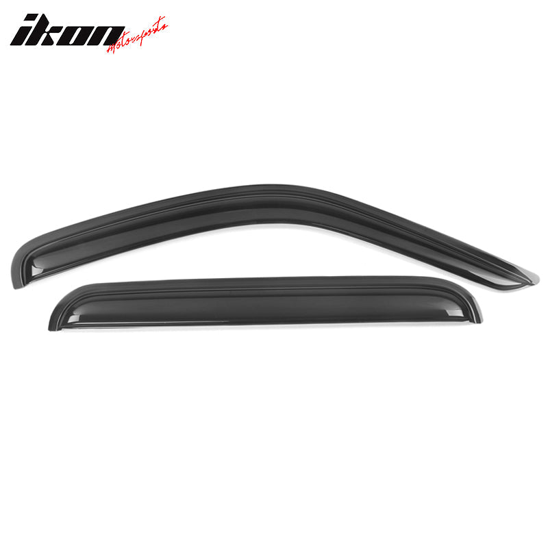 2002-2007 Jeep Liberty Visor Window Rain Guard KJ Tape on Acrylic 4PC