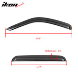 2002-2007 Jeep Liberty Visor Window Rain Guard KJ Tape on Acrylic 4PC