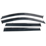 2014-2023 Jeep Cherokee Tape On Smoke w/ Chrome Trim Window Visors PC