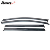 2014-2023 Jeep Cherokee Tape On Smoke w/ Chrome Trim Window Visors PC