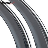 2014-2023 Jeep Cherokee Tape On Smoke w/ Chrome Trim Window Visors PC