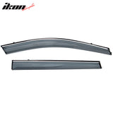 2014-2023 Jeep Cherokee Tape On Smoke w/ Chrome Trim Window Visors PC