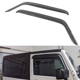 2007-2018 Jeep Wrangler Slim Style Smoke Tinted Visor Windows Acrylic