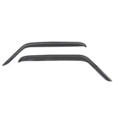2007-2018 Jeep Wrangler Slim Style Smoke Tinted Visor Windows Acrylic