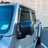 2007-2024 Jeep Wrangler 2020-2024 Gladiator Slim Acrylic Window Visor