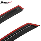 2019-2024 Kia Forte 4PCS Tape on Window Visors Vent Rain Sun Guards