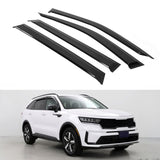 2021-2025 Kia Sorento 4DR Slim Style Black Window Visors Acrylic 4PCS
