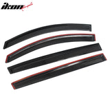 2011-2016 Kia Sportage Slim Style Smoke Tinted Window Visors Acrylic