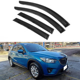 2013-2016 Mazda CX5 Slim Style Smoke Tinted Window Visors Acrylic 4Pc