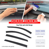 2025-2026 Mazda CX-70 & 2024-2026 CX-90 Tape-on Window Visors Sun Shades Vent Rain Guards Deflectors Acrylic Smoke/Tinted 4PCS