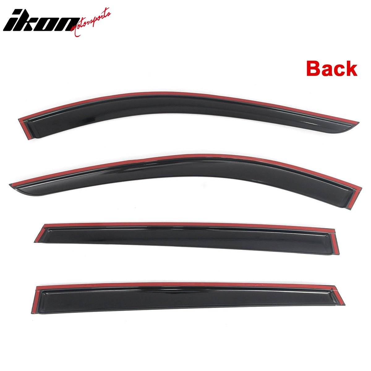 2025-2026 Mazda CX-70 & 2024-2026 CX-90 Tape-on Window Visors Sun Shades Vent Rain Guards Deflectors Acrylic Smoke/Tinted 4PCS