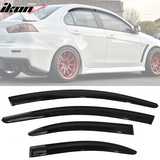 2008-2017 Mitsubishi Lancer EVO Window VisorsAcrylic 4PC