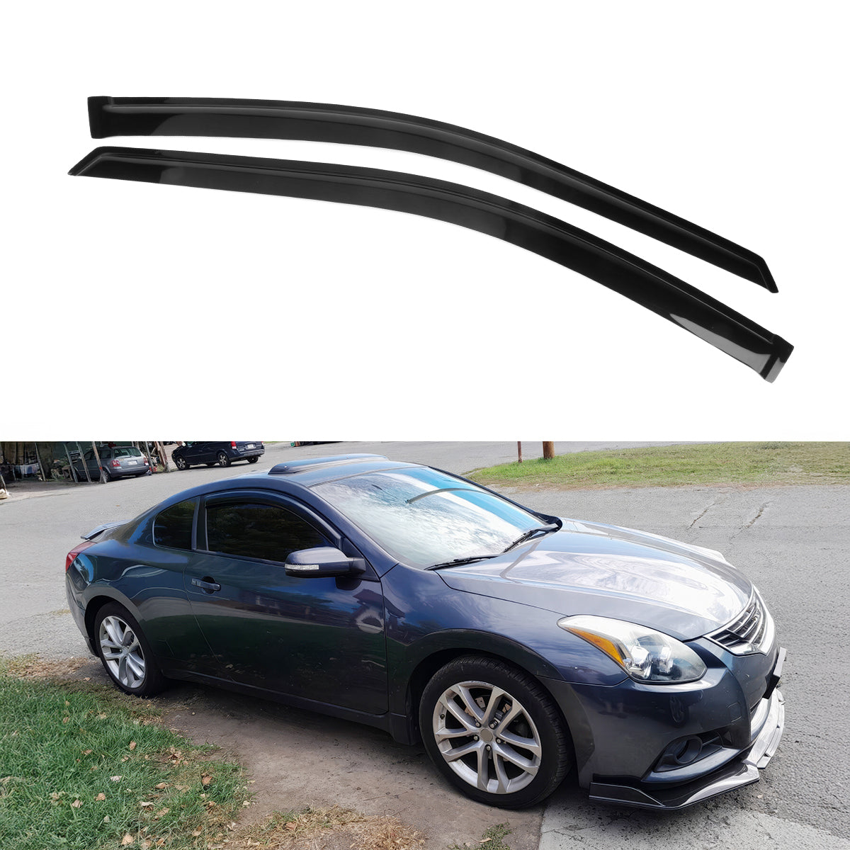 Visor Windows for Nissan Altima D32 Coupe 2008-2013 2Pc Set Acrylic