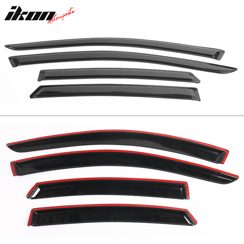 2013-2018 Nissan Altma Sedan Tape on Window Visor Rain Guard Acrylic