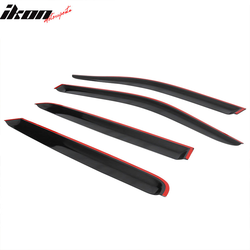 2005-2020 Nissan Frontier Slim Style Smoke Tinted Visor Window Acrylic