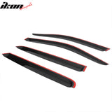 2005-2020 Nissan Frontier Slim Style Smoke Tinted Visor Window Acrylic