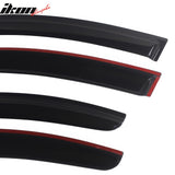 2009-2015 Nissan Maxima Tape On Window Visors Smoke Tinted Acrylic