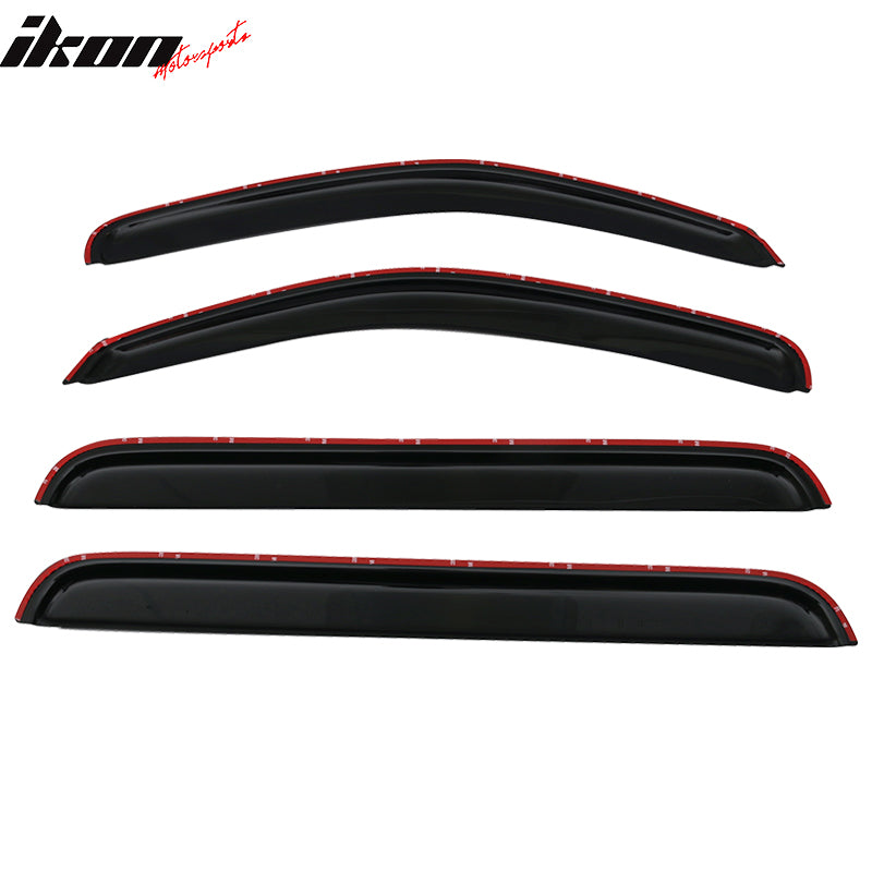 2005-2012 Nissan Pathfinder Smoke Tinted Visor Windows Rains Guards Ac