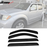 2005-2012 Nissan Pathfinder Smoke Tinted Visor Windows Rains Guards Ac