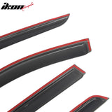 2022-2026 Nissan Pathfinder R53 Tape-on Window Visors Sun Shades Vent Rain Guards Deflectors Acrylic Smoke/Tinted 4PCS